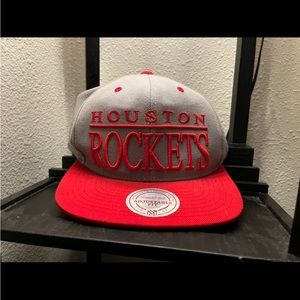 Houston Rockets Mitchell and Ness Adjustable SnapBack